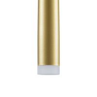 GLOBOSTAR® TEARS 61312 Μοντέρνο Κρεμαστό Φωτιστικό Οροφής LED 21W 2310lm 180° AC 220-240V IP20 Ρυθμιζόμενο Λευκό CCT με Χειριστήριο από 2700K έως 6000K Dimmable - Lumileds SMD Chip - Χρυσό Βούρτσας - Μ70 x Π3.2 x Υ60cm - 3 Χρόνια Εγγύηση