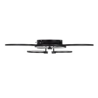 GLOBOSTAR® ROYAL-R 61323 Μοντέρνο Φωτιστικό Οροφής LED 135W 16200lm 360° AC 220-240V IP20 Ρυθμιζόμενο Λευκό CCT με Χειριστήριο από 2700K έως 6000K Dimmable - Lumileds SMD Chip - Μαύρο Ματ - Μ80.5 x Π59 x Υ12cm - 3 Χρόνια Εγγύηση