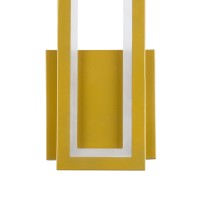 GLOBOSTAR® TIARA 61328 Μοντέρνο Φωτιστικό Τοίχου - Απλίκα LED 12W 1440lm 300° AC 220-240V IP20 Ρυθμιζόμενο Λευκό CCT με On/Off 2700K/4500K/6000K - Lumileds SMD Chip - Χρυσό Βούρτσας - Μ12.5 x Π4 x Υ32cm - 3 Χρόνια Εγγύηση