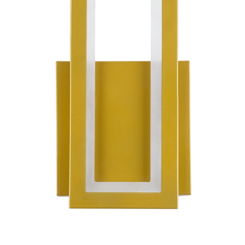 GLOBOSTAR® TIARA 61328 Μοντέρνο Φωτιστικό Τοίχου - Απλίκα LED 12W 1440lm 300° AC 220-240V IP20 Ρυθμιζόμενο Λευκό CCT με On/Off 2700K/4500K/6000K - Lumileds SMD Chip - Χρυσό Βούρτσας - Μ12.5 x Π4 x Υ32cm - 3 Χρόνια Εγγύηση