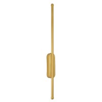 GLOBOSTAR® HARLEM 61332 Μοντέρνο Φωτιστικό Τοίχου - Απλίκα LED 9W 1080lm 120° AC 220-240V IP20 Ρυθμιζόμενο Λευκό CCT με On/Off 2700K/4500K/6000K - Lumileds SMD Chip - Χρυσό Βούρτσας - Μ5 x Π4 x Υ60cm - 3 Χρόνια Εγγύηση