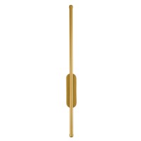 GLOBOSTAR® HARLEM 61332 Μοντέρνο Φωτιστικό Τοίχου - Απλίκα LED 9W 1080lm 120° AC 220-240V IP20 Ρυθμιζόμενο Λευκό CCT με On/Off 2700K/4500K/6000K - Lumileds SMD Chip - Χρυσό Βούρτσας - Μ5 x Π4 x Υ60cm - 3 Χρόνια Εγγύηση