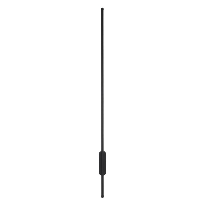 GLOBOSTAR® HARLEM 61335 Μοντέρνο Φωτιστικό Τοίχου - Απλίκα LED 18W 2160lm 120° AC 220-240V IP20 Ρυθμιζόμενο Λευκό CCT με On/Off 2700K/4500K/6000K - Lumileds SMD Chip - Μαύρο Ματ - Μ5 x Π4 x Υ120cm - 3 Χρόνια Εγγύηση