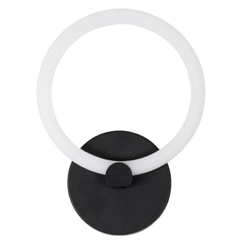 GLOBOSTAR® MATILDA 61339 Μοντέρνο Φωτιστικό Τοίχου - Απλίκα LED 8W 960lm 360° AC 220-240V IP20 Ρυθμιζόμενο Λευκό CCT με On/Off 2700K/4500K/6000K - Lumileds SMD Chip - Μαύρο Ματ - Μ20 x Π5 x Υ25.5cm - 3 Χρόνια Εγγύηση