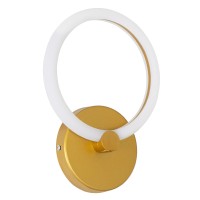 GLOBOSTAR® MATILDA 61340 Μοντέρνο Φωτιστικό Τοίχου - Απλίκα LED 8W 960lm 360° AC 220-240V IP20 Ρυθμιζόμενο Λευκό CCT με On/Off 2700K/4500K/6000K - Lumileds SMD Chip - Χρυσό - Μ20 x Π5 x Υ25.5cm - 3 Χρόνια Εγγύηση