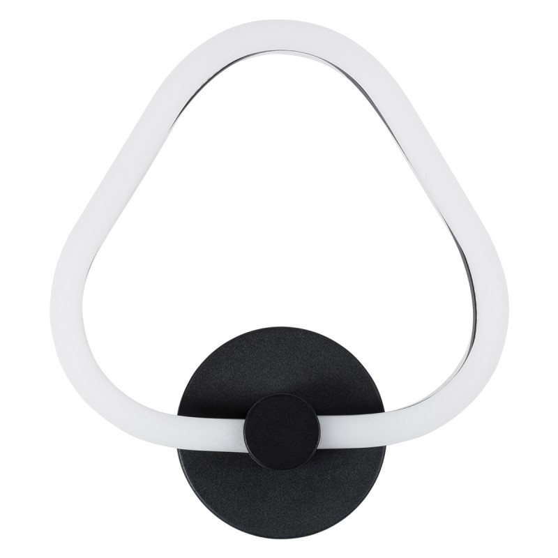GLOBOSTAR® REGINA 61341 Μοντέρνο Φωτιστικό Τοίχου - Απλίκα LED 8W 960lm 360° AC 220-240V IP20 Ρυθμιζόμενο Λευκό CCT με On/Off 2700K/4500K/6000K - Lumileds SMD Chip - Μαύρο Ματ - Μ25 x Π7 x Υ28.5cm - 3 Χρόνια Εγγύηση