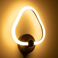 GLOBOSTAR® REGINA 61341 Μοντέρνο Φωτιστικό Τοίχου - Απλίκα LED 8W 960lm 360° AC 220-240V IP20 Ρυθμιζόμενο Λευκό CCT με On/Off 2700K/4500K/6000K - Lumileds SMD Chip - Μαύρο Ματ - Μ25 x Π7 x Υ28.5cm - 3 Χρόνια Εγγύηση