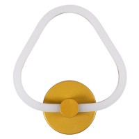 GLOBOSTAR® REGINA 61342 Μοντέρνο Φωτιστικό Τοίχου - Απλίκα LED 8W 960lm 360° AC 220-240V IP20 Ρυθμιζόμενο Λευκό CCT με On/Off 2700K/4500K/6000K - Lumileds SMD Chip - Χρυσό - Μ25 x Π7 x Υ28.5cm - 3 Χρόνια Εγγύηση