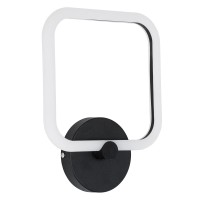 GLOBOSTAR® ELIZA 61343 Μοντέρνο Φωτιστικό Τοίχου - Απλίκα LED 8W 960lm 360° AC 220-240V IP20 Ρυθμιζόμενο Λευκό CCT με On/Off 2700K/4500K/6000K - Lumileds SMD Chip - Μαύρο Ματ - Μ22 x Π5 x Υ28.5cm - 3 Χρόνια Εγγύηση