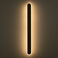 GLOBOSTAR® HOUSTON 61348 Μοντέρνο Φωτιστικό Τοίχου - Απλίκα LED 18W 2160lm 360° AC 220-240V IP20 Ρυθμιζόμενο Λευκό CCT με On/Off 2700K/4500K/6000K - Lumileds SMD Chip - Χρυσό Βούρτσας - Μ6 x Π3 x Υ60cm - 3 Χρόνια Εγγύηση