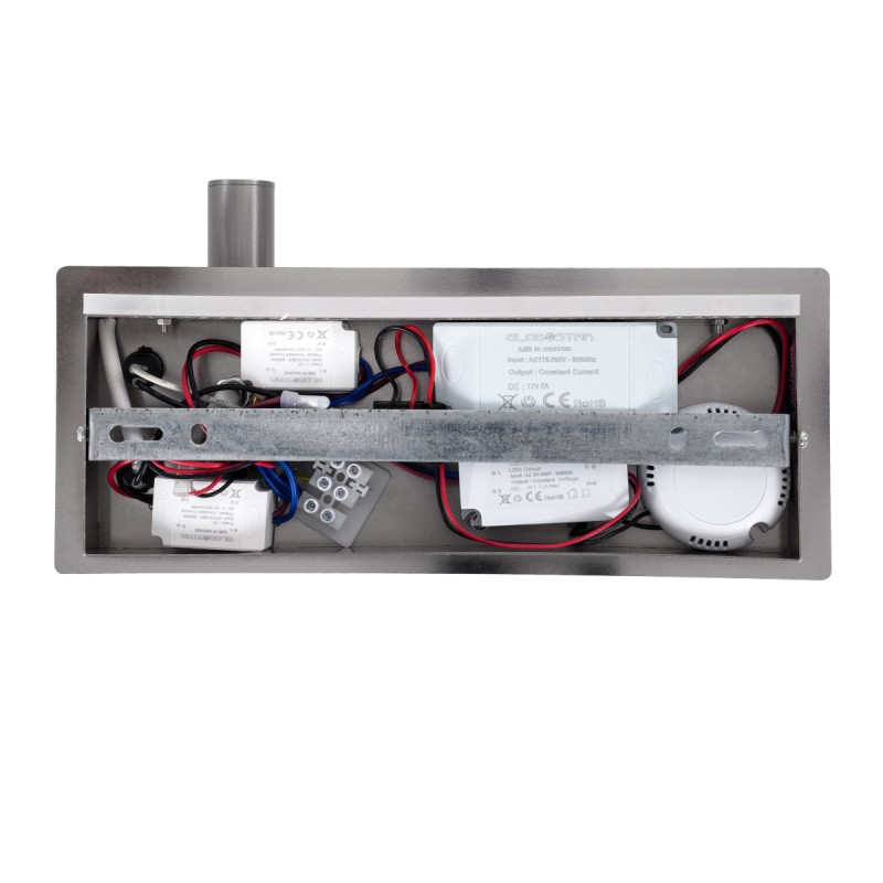 GLOBOSTAR® PALADIN 61355 Μοντέρνο Φωτιστικό Τοίχου - Απλίκα Ξενοδοχείου Reading Light με Φορτιστή USB 3A & Wireless 20W LED 6W 720lm 36° & 360° AC 220-240V IP20 Φυσικό Λευκό 4500K - Bridgelux COB Chip & TÜV SÜD Driver - Νίκελ Βούρτσας - Μ30 x
