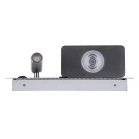 GLOBOSTAR® PALADIN 61355 Μοντέρνο Φωτιστικό Τοίχου - Απλίκα Ξενοδοχείου Reading Light με Φορτιστή USB 3A & Wireless 20W LED 6W 720lm 36° & 360° AC 220-240V IP20 Φυσικό Λευκό 4500K - Bridgelux COB Chip & TÜV SÜD Driver - Νίκελ Βούρτσας - Μ30 x