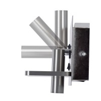 GLOBOSTAR® PALADIN 61356 Μοντέρνο Φωτιστικό Τοίχου - Απλίκα Ξενοδοχείου Reading Light με Φορτιστή USB 3A & Wireless 20W LED 6W 720lm 36° & 360° AC 220-240V IP20 Φυσικό Λευκό 4500K - Bridgelux COB Chip & TÜV SÜD Driver - Νίκελ Βούρτσας - Μ30 x