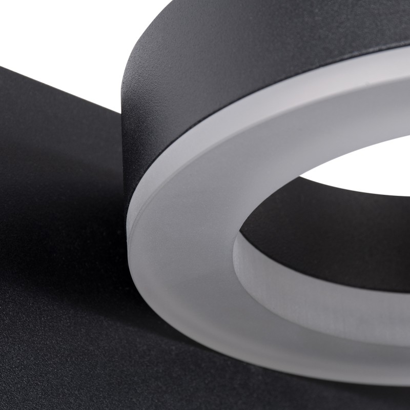 GLOBOSTAR® CROWN 61370 Μοντέρνο Φωτιστικό Τοίχου - Απλίκα Ξενοδοχείου Reading Light με Φορτιστή USB 3A LED 5W 550lm 120° AC 220-240V IP20 Φυσικό Λευκό 4500K - Bridgelux COB Chip & TÜV SÜD Driver - Μαύρο Ματ - Μ15 x Π15 x Υ23cm - 3 Χρόνια Εγγύηση
