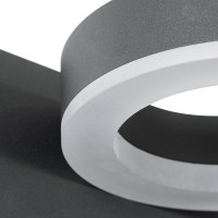 GLOBOSTAR® CROWN 61372 Μοντέρνο Φωτιστικό Τοίχου - Απλίκα Ξενοδοχείου Reading Light με Φορτιστή USB 3A LED 5W 550lm 120° AC 220-240V IP20 Φυσικό Λευκό 4500K - Bridgelux COB Chip & TÜV SÜD Driver - Γκρι Ανθρακί Ματ - Μ15 x Π15 x Υ23cm - 3 Χρόνια Εγγύησ