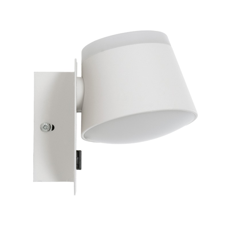 GLOBOSTAR® REGENCY 61377 Μοντέρνο Φωτιστικό Τοίχου - Απλίκα Ξενοδοχείου Reading Light με Φορτιστή USB 3A LED 16W 1840lm 120° AC 220-240V IP20 Φυσικό Λευκό 4500K - Bridgelux SMD Chip & TÜV SÜD Driver - Λευκό Ματ - Μ16.5 x Π12 x Υ10cm - 3 Χρόνια Εγγύηση
