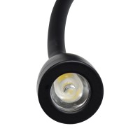 GLOBOSTAR® ROULETTE-S 61382 Μοντέρνο Φωτιστικό Τοίχου - Απλίκα Ξενοδοχείου Reading Light με Φορτιστή USB 3A & Ντουί 1 x E27 LED 3W 360lm 36° & 360° AC 220-240V IP20 Φυσικό Λευκό 4500K - Bridgelux COB Chip & TÜV SÜD Driver - Μαύρο & Μπεζ -