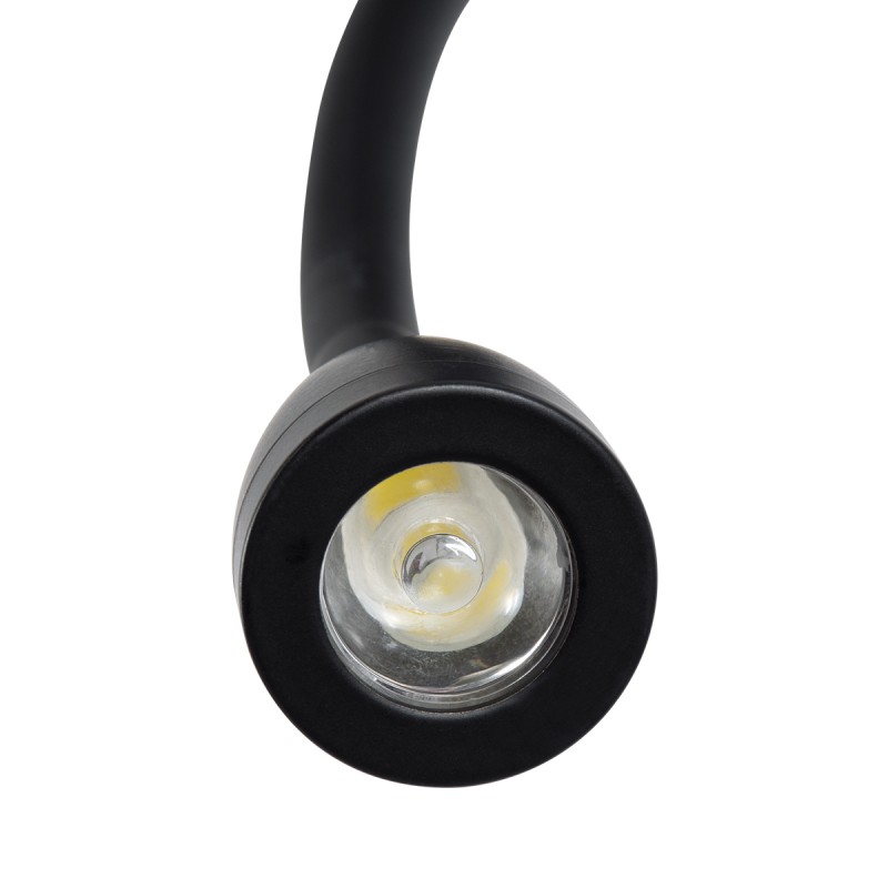 GLOBOSTAR® ROULETTE-S 61382 Μοντέρνο Φωτιστικό Τοίχου - Απλίκα Ξενοδοχείου Reading Light με Φορτιστή USB 3A & Ντουί 1 x E27 LED 3W 360lm 36° & 360° AC 220-240V IP20 Φυσικό Λευκό 4500K - Bridgelux COB Chip & TÜV SÜD Driver - Μαύρο & Μπεζ -