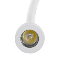 GLOBOSTAR® ROULETTE-S 61383 Μοντέρνο Φωτιστικό Τοίχου - Απλίκα Ξενοδοχείου Reading Light με Φορτιστή USB 3A & Ντουί 1 x E27 LED 3W 360lm 36° & 360° AC 220-240V IP20 Φυσικό Λευκό 4500K - Bridgelux COB Chip & TÜV SÜD Driver - Λευκό & Μπεζ -