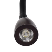 GLOBOSTAR® ROULETTE-S 61384 Μοντέρνο Φωτιστικό Τοίχου - Απλίκα Ξενοδοχείου Reading Light με Φορτιστή USB 3A & Ντουί 1 x E27 LED 3W 360lm 36° & 360° AC 220-240V IP20 Φυσικό Λευκό 4500K - Bridgelux COB Chip & TÜV SÜD Driver - Καφέ & Μπεζ - Μ