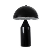 GLOBOSTAR® URANUS-S 61449 Μοντέρνο Επιτραπέζιο Φωτιστικό Πορτατίφ με Ντουί 2 x E27 AC 220-240V IP20 - Μαύρο - Μ25 x Π25 x Υ39cm