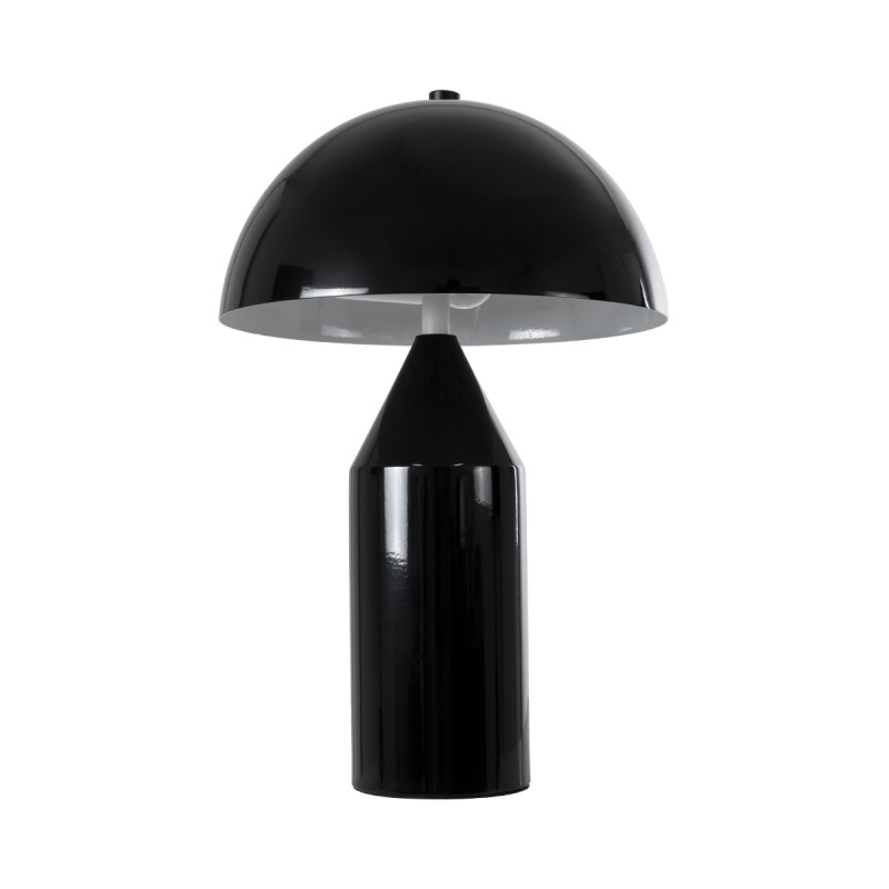 GLOBOSTAR® URANUS-S 61449 Μοντέρνο Επιτραπέζιο Φωτιστικό Πορτατίφ με Ντουί 2 x E27 AC 220-240V IP20 - Μαύρο - Μ25 x Π25 x Υ39cm
