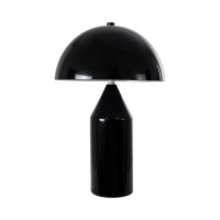 GLOBOSTAR® URANUS-S 61449 Μοντέρνο Επιτραπέζιο Φωτιστικό Πορτατίφ με Ντουί 2 x E27 AC 220-240V IP20 - Μαύρο - Μ25 x Π25 x Υ39cm