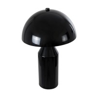 GLOBOSTAR® URANUS-S 61449 Μοντέρνο Επιτραπέζιο Φωτιστικό Πορτατίφ με Ντουί 2 x E27 AC 220-240V IP20 - Μαύρο - Μ25 x Π25 x Υ39cm