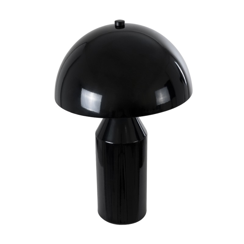 GLOBOSTAR® URANUS-S 61449 Μοντέρνο Επιτραπέζιο Φωτιστικό Πορτατίφ με Ντουί 2 x E27 AC 220-240V IP20 - Μαύρο - Μ25 x Π25 x Υ39cm