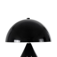 GLOBOSTAR® URANUS-S 61449 Μοντέρνο Επιτραπέζιο Φωτιστικό Πορτατίφ με Ντουί 2 x E27 AC 220-240V IP20 - Μαύρο - Μ25 x Π25 x Υ39cm