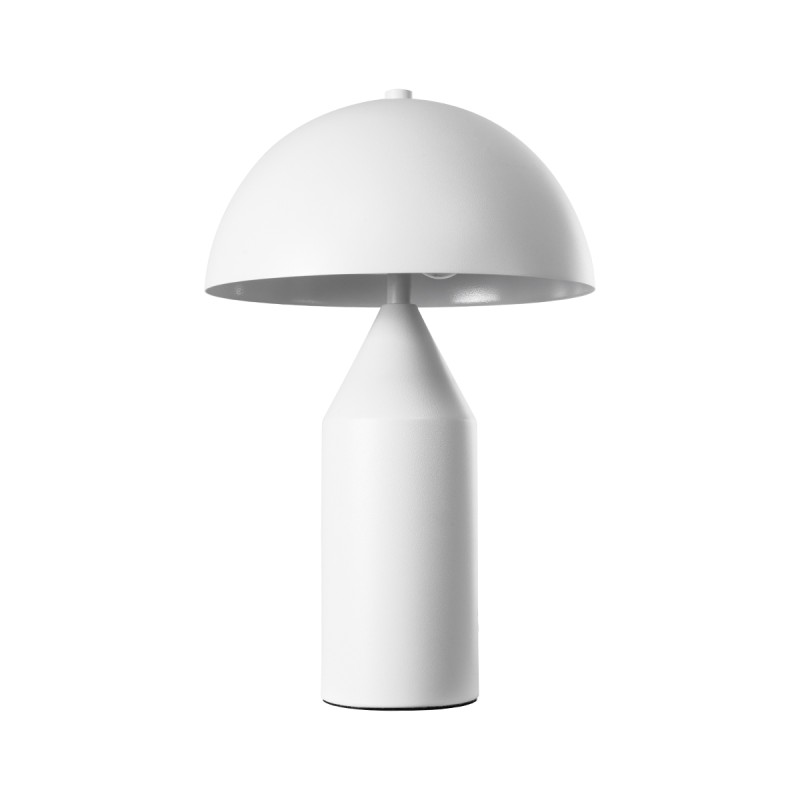 GLOBOSTAR® URANUS-S 61450 Μοντέρνο Επιτραπέζιο Φωτιστικό Πορτατίφ με Ντουί 2 x E27 AC 220-240V IP20 - Λευκό - Μ25 x Π25 x Υ39cm