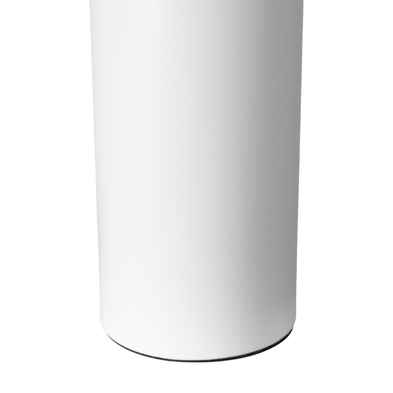GLOBOSTAR® URANUS-S 61450 Μοντέρνο Επιτραπέζιο Φωτιστικό Πορτατίφ με Ντουί 2 x E27 AC 220-240V IP20 - Λευκό - Μ25 x Π25 x Υ39cm