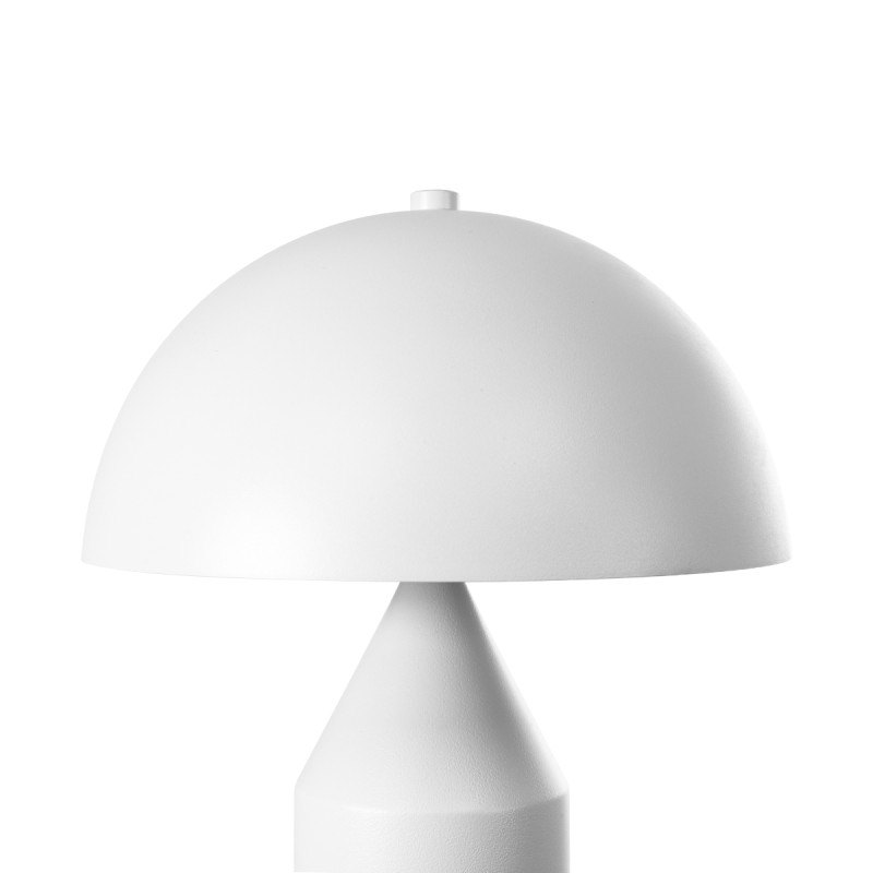 GLOBOSTAR® URANUS-S 61450 Μοντέρνο Επιτραπέζιο Φωτιστικό Πορτατίφ με Ντουί 2 x E27 AC 220-240V IP20 - Λευκό - Μ25 x Π25 x Υ39cm