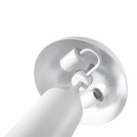 GLOBOSTAR® URANUS-S 61450 Μοντέρνο Επιτραπέζιο Φωτιστικό Πορτατίφ με Ντουί 2 x E27 AC 220-240V IP20 - Λευκό - Μ25 x Π25 x Υ39cm