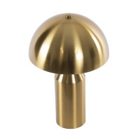 GLOBOSTAR® URANUS-S 61451 Μοντέρνο Επιτραπέζιο Φωτιστικό Πορτατίφ με Ντουί 2 x E27 AC 220-240V IP20 - Χρυσό - Μ25 x Π25 x Υ39cm