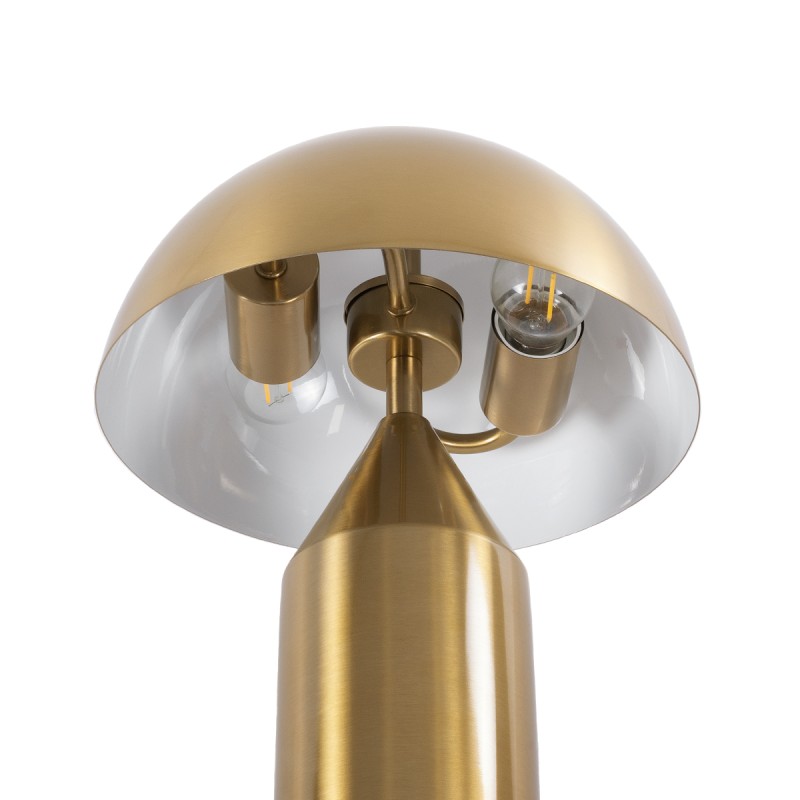 GLOBOSTAR® URANUS-S 61451 Μοντέρνο Επιτραπέζιο Φωτιστικό Πορτατίφ με Ντουί 2 x E27 AC 220-240V IP20 - Χρυσό - Μ25 x Π25 x Υ39cm