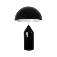 GLOBOSTAR® URANUS-L 61457 Μοντέρνο Επιτραπέζιο Φωτιστικό Πορτατίφ με Ντουί 2 x E27 AC 220-240V IP20 - Μαύρο - Μ50 x Π50 x Υ77cm