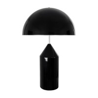 GLOBOSTAR® URANUS-L 61457 Μοντέρνο Επιτραπέζιο Φωτιστικό Πορτατίφ με Ντουί 2 x E27 AC 220-240V IP20 - Μαύρο - Μ50 x Π50 x Υ77cm