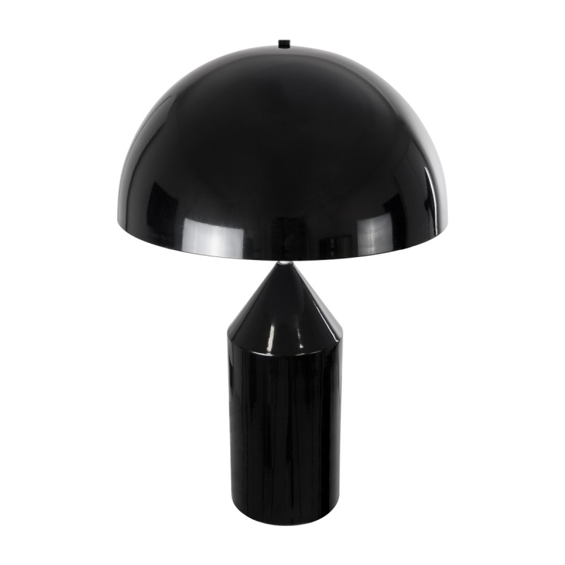 GLOBOSTAR® URANUS-L 61457 Μοντέρνο Επιτραπέζιο Φωτιστικό Πορτατίφ με Ντουί 2 x E27 AC 220-240V IP20 - Μαύρο - Μ50 x Π50 x Υ77cm