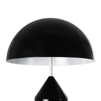 GLOBOSTAR® URANUS-L 61457 Μοντέρνο Επιτραπέζιο Φωτιστικό Πορτατίφ με Ντουί 2 x E27 AC 220-240V IP20 - Μαύρο - Μ50 x Π50 x Υ77cm