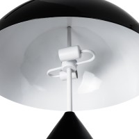 GLOBOSTAR® URANUS-L 61457 Μοντέρνο Επιτραπέζιο Φωτιστικό Πορτατίφ με Ντουί 2 x E27 AC 220-240V IP20 - Μαύρο - Μ50 x Π50 x Υ77cm