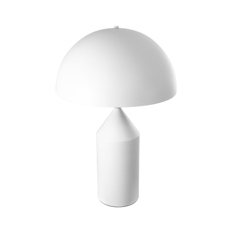 GLOBOSTAR® URANUS-L 61458 Μοντέρνο Επιτραπέζιο Φωτιστικό Πορτατίφ με Ντουί 2 x E27 AC 220-240V IP20 - Λευκό - Μ50 x Π50 x Υ77cm