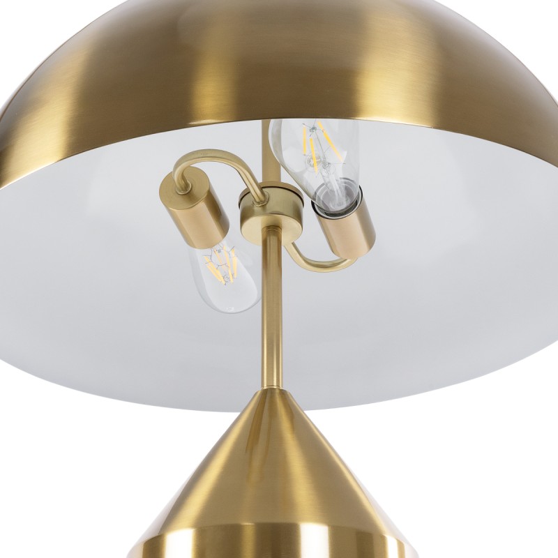 GLOBOSTAR® URANUS-L 61459 Μοντέρνο Επιτραπέζιο Φωτιστικό Πορτατίφ με Ντουί 2 x E27 AC 220-240V IP20 - Χρυσό - Μ50 x Π50 x Υ77cm