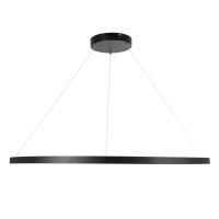 GLOBOSTAR® DIAMOND 61519 Μοντέρνο Κρεμαστό Φωτιστικό Οροφής LED 75W 8400lm 360° AC 220-240V IP20 Ρυθμιζόμενο Λευκό CCT με Χειριστήριο από 2700K έως 6000K Dimmable - Lumileds SMD Chip - Μαύρο Ματ - Μ100 x Π100 x Υ90cm - 3 Χρόνια Εγγύηση