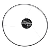 GLOBOSTAR® DIAMOND 61519 Μοντέρνο Κρεμαστό Φωτιστικό Οροφής LED 75W 8400lm 360° AC 220-240V IP20 Ρυθμιζόμενο Λευκό CCT με Χειριστήριο από 2700K έως 6000K Dimmable - Lumileds SMD Chip - Μαύρο Ματ - Μ100 x Π100 x Υ90cm - 3 Χρόνια Εγγύηση
