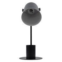 GLOBOSTAR® PENCASE 61563 Μοντέρνο Επιτραπέζιο Φωτιστικό Πορτατίφ με Ντουί 1 x E27 AC 220-240V IP20 - Μαύρο - Μ12 x Π15 x Υ38cm