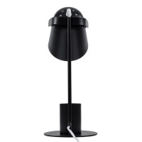 GLOBOSTAR® PENCASE 61563 Μοντέρνο Επιτραπέζιο Φωτιστικό Πορτατίφ με Ντουί 1 x E27 AC 220-240V IP20 - Μαύρο - Μ12 x Π15 x Υ38cm