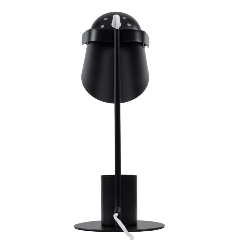 GLOBOSTAR® PENCASE 61563 Μοντέρνο Επιτραπέζιο Φωτιστικό Πορτατίφ με Ντουί 1 x E27 AC 220-240V IP20 - Μαύρο - Μ12 x Π15 x Υ38cm