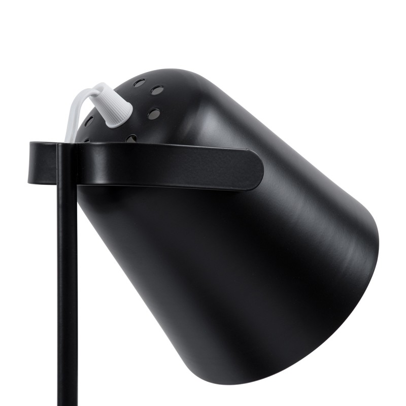 GLOBOSTAR® PENCASE 61563 Μοντέρνο Επιτραπέζιο Φωτιστικό Πορτατίφ με Ντουί 1 x E27 AC 220-240V IP20 - Μαύρο - Μ12 x Π15 x Υ38cm