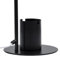 GLOBOSTAR® PENCASE 61563 Μοντέρνο Επιτραπέζιο Φωτιστικό Πορτατίφ με Ντουί 1 x E27 AC 220-240V IP20 - Μαύρο - Μ12 x Π15 x Υ38cm